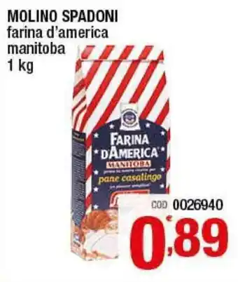 Molino Spadoni Farina d'america manitoba 1kg