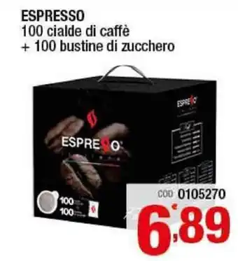 Gruppo di Palo Espresso 100 cialde di caffè + 100 bustine di zucchero offerta