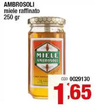 Gruppo di Palo Ambrosoli Miele raffinato 250gr offerta