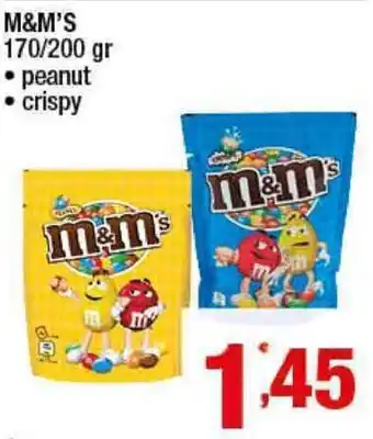 Gruppo di Palo M&M's Peanut 170/ Crispy 200gr offerta