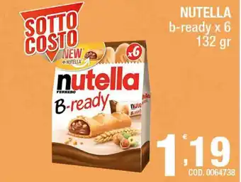 Gruppo di Palo Nutella b-ready x 6 132gr offerta