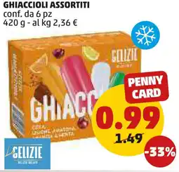 PENNY GHIACCIOLI ASSORTITI conf. da 6 pz 420 g offerta