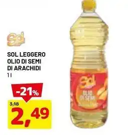 DPiù SOL LEGGERO OLIO DI SEMI DI ARACHIDI offerta