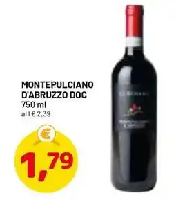 DPiù MONTEPULCIANO D'ABRUZZO DOC 750 ml offerta
