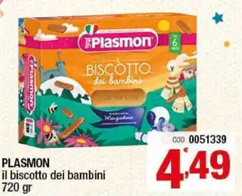 Plasmon Il Biscotto dei bambini 720gr