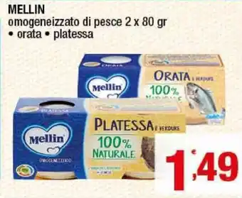 Gruppo di Palo Mellin Omogeneizzato di pesce 2x80gr offerta