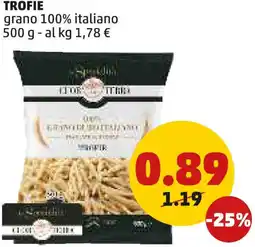 PENNY TROFIE grano 100% italiano 500 g offerta