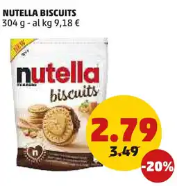 PENNY NUTELLA BISCUITS 304 g offerta