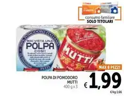 Spazio Conad POLPA DI POMODORO MUTTI 400 gx3 offerta