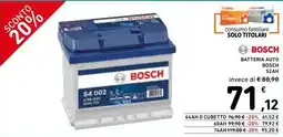 Spazio Conad BOSCH BATTERIA AUTO offerta