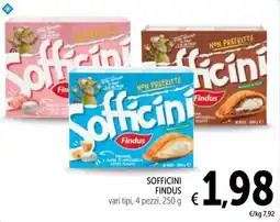 Spazio Conad SOFFICINI FINDUS vari tipi, 4 pezzi, 250 g offerta