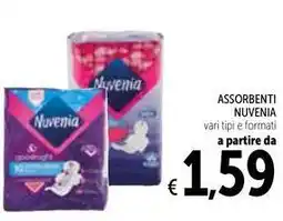 Spazio Conad ASSORBENTI NUVENIA vari tipi offerta