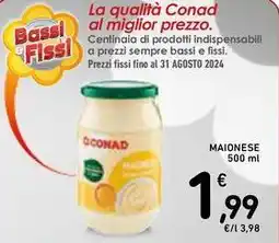 Spazio Conad MAIONESE 500 ml offerta