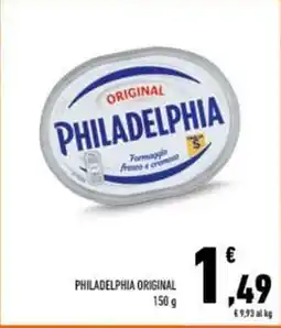 Conad PHILADELPHIA ORIGINAL 150 g offerta