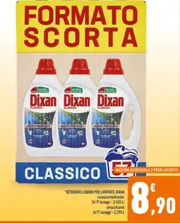 Conad DETERSIVO LIQUIDO PER LAVATRICE DIXAN offerta