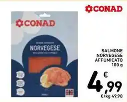 Spazio Conad SALMONE NORVEGESE AFFUMICATO 100 g offerta