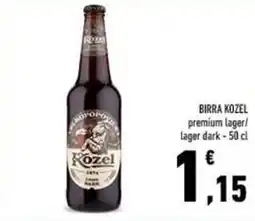 Conad BIRRA KOZEL premium lager! lager dark - 50 cl offerta