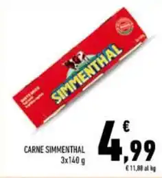 Conad CARNE SIMMENTHAL 3x120 g offerta