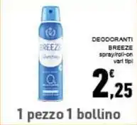 Conad DEODORANTI BREEZE offerta