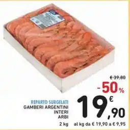 Spazio Conad GAMBERI ARGENTINI INTERI ARBI 2 kg offerta