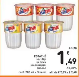ESTATHÉ vari tipi conf. 200 ml x 3 pezzi