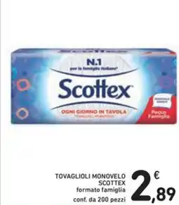 Spazio Conad TOVAGLIOLI MONOVELO SCOTTEX offerta