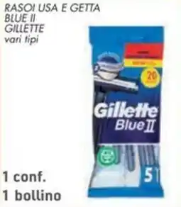 Spazio Conad RASOI USA E GETTA BLUE II GILLETTE vari tipi offerta