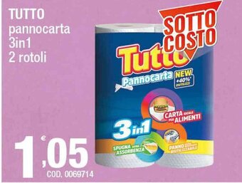 Tutto Pannocarta 3in1 2 rotoli