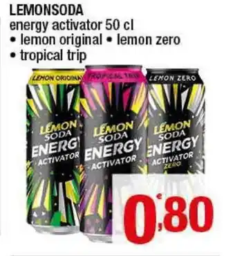 Lemonsoda Energy activator 50cl