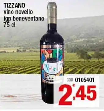 Gruppo di Palo Tizzano Vino Novello Igp beneventano 75cl offerta