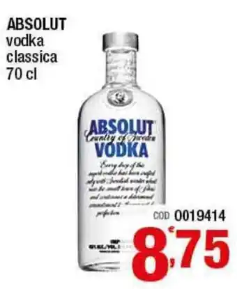 Absolut Vodka Classica 70cl