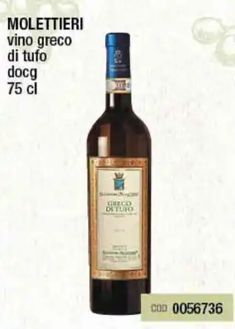 Gruppo di Palo Molettieri Vino greco di tufo docg 75cl offerta