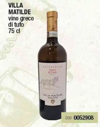 Gruppo di Palo Villa Matilde Vino Greco di tufo 75cl offerta