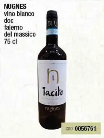 Gruppo di Palo Nugnes Vino Bianco doc falerno del massico 75cl offerta
