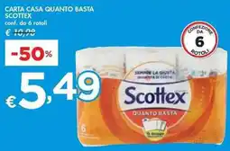 Bennet CARTA CASA QUANTO BASTA SCOTTEX offerta