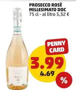 PENNY PROSECCO ROSÈ MILLESIMATO DOC 75 cl offerta