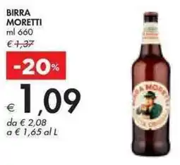 Bennet BIRRA MORETTI ml 660 offerta