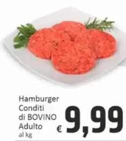 Paghi Poco Hamburger Conditi di BOVINO Adulto offerta