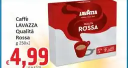 Paghi Poco Caffè LAVAZZA Qualità Rossa g 250x2 offerta