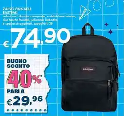 Bennet ZAINO PINNACLE EASTPAK offerta