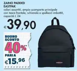 ZAINO PADDED EASTPAK