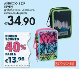 Bennet ASTUCCIO 3 ZIP SEVEN offerta