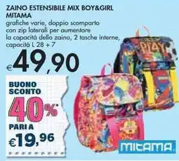 Bennet ZAINO ESTENSIBILE MIX BOY&GIRL MITAMA offerta