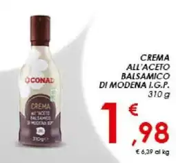 Conad CREMA ALL'ACETO BALSAMICO DI MODENA I.G.P. 310 g offerta