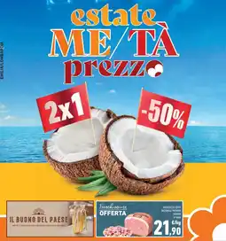 Conad Margherita PROSCIUTTO COTTO NAZIONALE PREMIUM GARDANI al taglio offerta