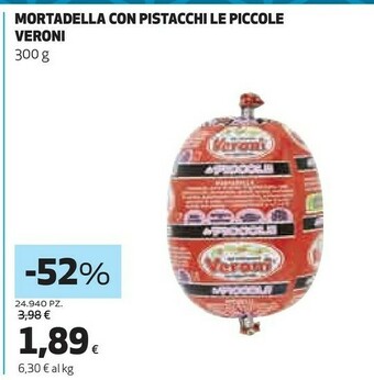 Coop Mortadella con pistacchi le piccole offerta