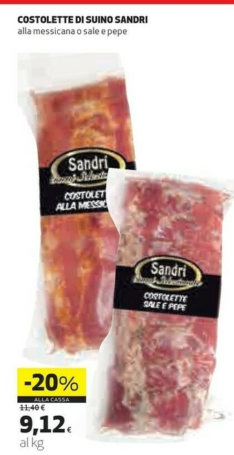 Coop Costolette di suino alla messicana/ sale e pepe offerta