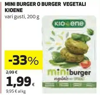 Coop Mini burger vegetali offerta