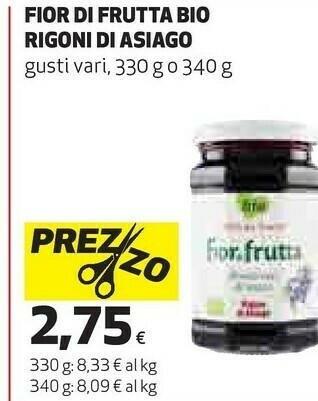 Coop Rigoni di asiago - fiordifrutta albicocche offerta