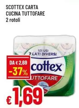Famila SCOTTEX CARTA CUCINA TUTTOFARE 2 rotoli offerta